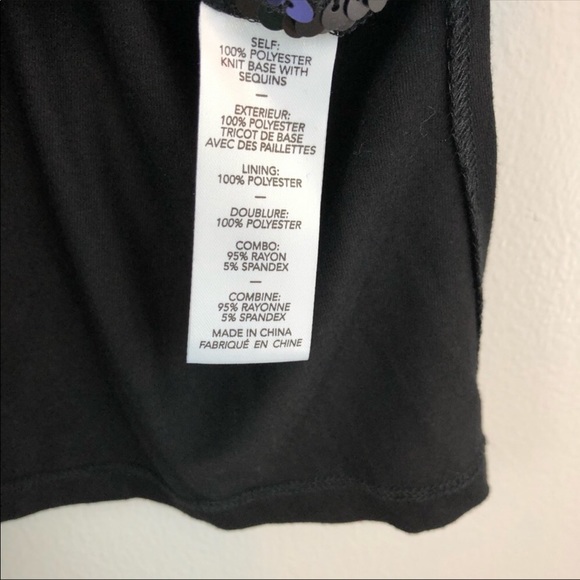 Elizabeth and James Blue and Black Sequin Tank Top - Picture 7 of 10